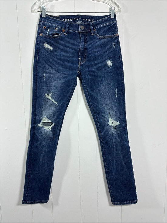 American Eagle Outfitters Other - American Eagle Mens Sz 29x32 Destroyed Airflex Slim Denim Blue Jeans Stretch